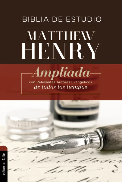 RVR Biblia de Estudio Matthew Henry, Pasta Dura,