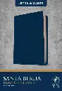  Santa Biblia NTV, Edición clásica, letra gigante (SentiPiel, Azul, Letra Roja) 