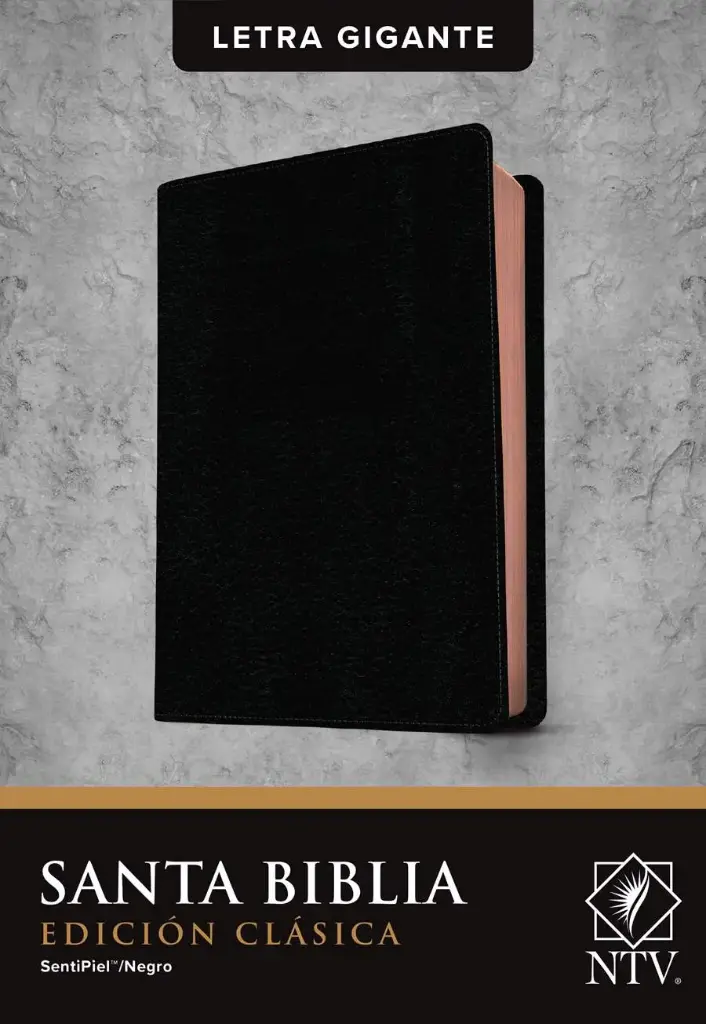 Santa Biblia NTV, Negra, Edición clásica, letra gigante