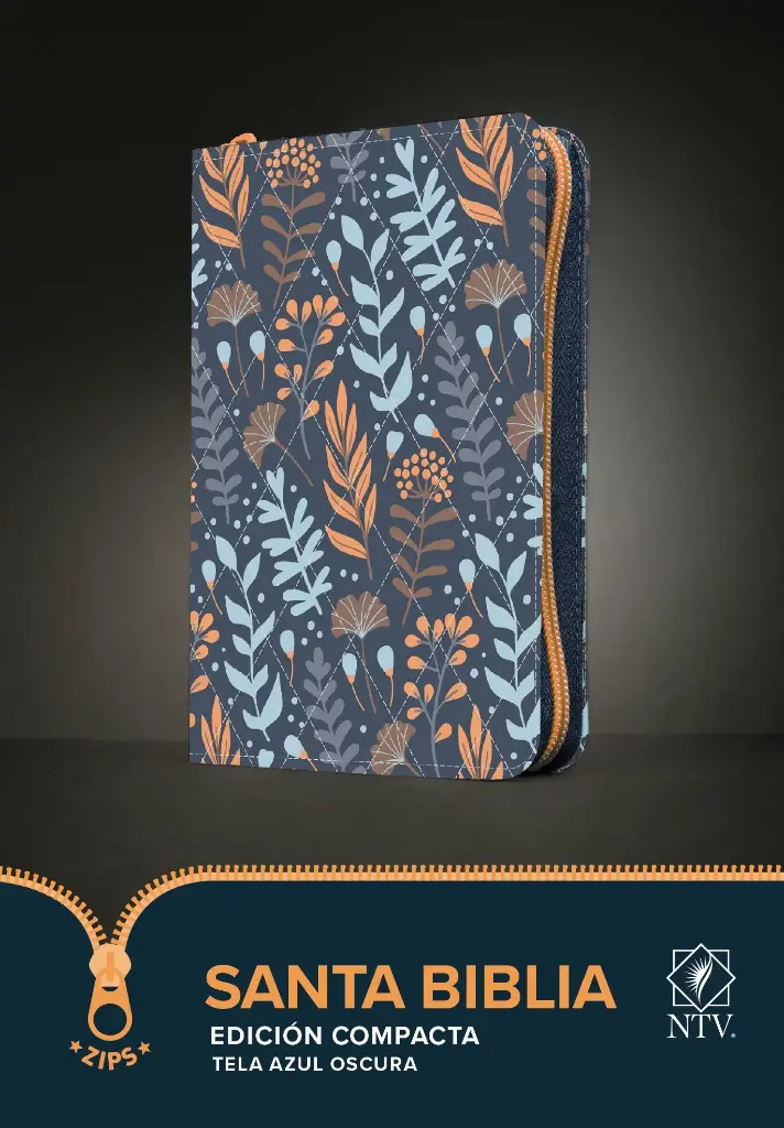Santa Biblia NTV, Hojas, Cierre, Edición compacta, Cloth, Dark Blue