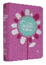 Biblia Reina Valera 1960 Chica Letra Mediana Imitación Piel Rosa Flor [RVR045CLGPJR]