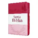 Biblia Reina Valera 1960 Mediana Letra Grande Imitación Piel Fiusha Rosa Pastel [RVR056CLGPJRTIZ]