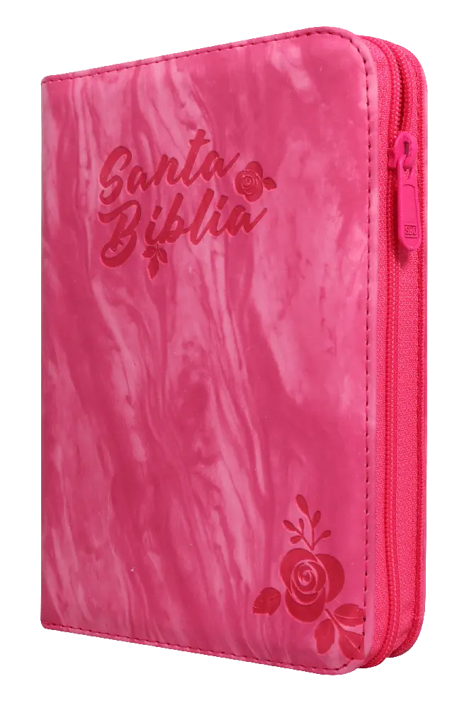 Biblia Reina Valera 1960 Chica Letra Mediana Imitación Piel Fushia Acuarela Código QR [RVR045cZTILMPJR]