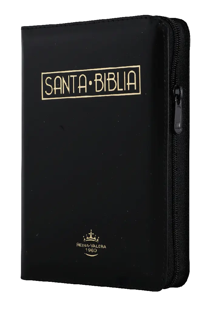 Biblia Reina Valera 1960 Chica Letra Mediana Imitación Piel Negro QR [RVR045cZTILMPJR]
