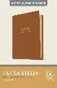 Santa Biblia NTV, letra súper gigante (SentiPiel, Café claro, Índice, Letra Roja)