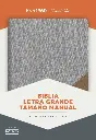 RVR 1960 Biblia Letra Grande Tamaño Manual gris y marrón, símil piel