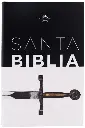 Biblia Reina Valera 1960 tamaño manual Letra Grande 12 puntos. Versículos seguidos. Blanco negro con Espada