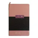 Biblia Reina Valera 1960 tamaño manual letra grande 12 puntos- Imitación Piel rosa/café con cierre y con índice. Colección ABBA.