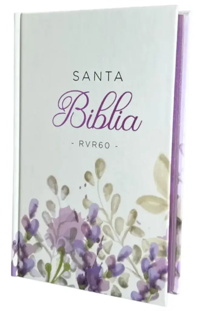 Biblia RVR60 Tamaño manual Letra grande Lavanda, pasta dura