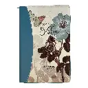 Biblia Reina Valera 1960. Tamaño manual Letra Gigante 14 puntos. Imitación Piel flores turquesa. Con cierre.