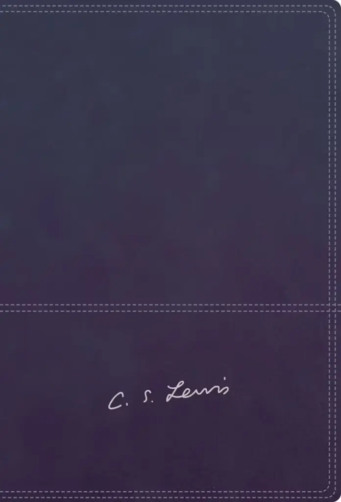 Reina Valera Revisada Biblia Reflexiones de C. S. Lewis, Leathersoft, Azul Marino, Interior a Dos Colores