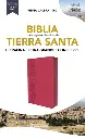 Biblia Reina-Valera 1960, Tierra Santa, Ultrafina, Letra grande, Leathersoft, Fucsia, Con cierre