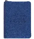 Biblia NVI Letra Grande, Tamaño Bolsillo – Zipper - Azul Metalizado
