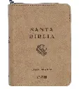 Biblia NVI Letra Grande, Tamaño Bolsillo – Zipper - Marron claro