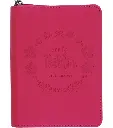 Biblia NVI Letra Grande, Tamaño Bolsillo – Zipper - Fucsia Tornasolado