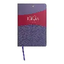 Biblia Reina Valera 1960 tamaño manual letra grande 12 puntos- Imitación Piel lila/morado.Colección bitono