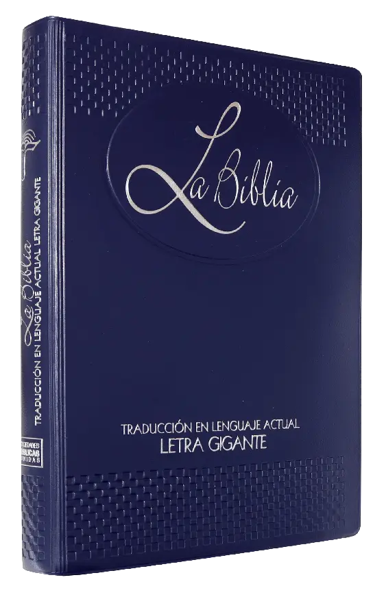 Biblia Traducción Lenguaje Actual Grande Letra Gigante Vinil Azul [TLA82LGI]