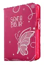 Biblia Reina Valera 1960 Chica Letra Chica Imitación Piel Fucsia Código QR [RVR025cZLMPJR]