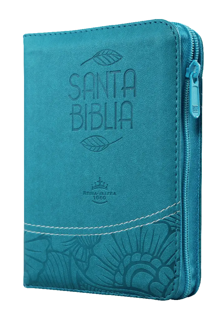 Biblia Reina Valera 1960 Bolsillo Letra Chica Imitación Piel Azul QR [RVR026cZTILM PJR]