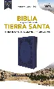 Biblia Reina-Valera 1960, Tierra Santa, Ultrafina, Letra grande, Leathersoft, Azul, Con cierre
