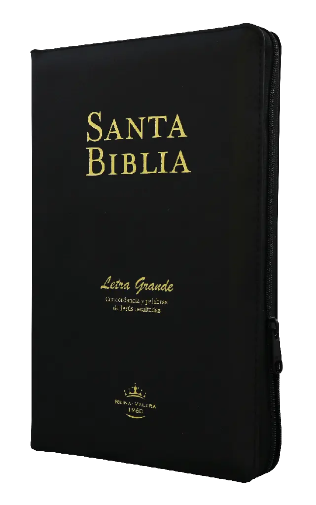 Biblia Reina Valera 1960 Mediana Letra Grande Imitación Piel Negro [RVR065cPJRZTI]