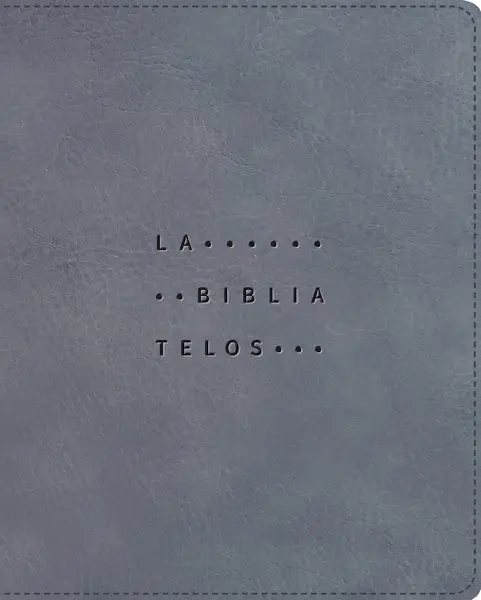 NVI, La Biblia Telos para Jóvenes, Texto revisado 2022, Leathersoft Gris, Comfort Print.