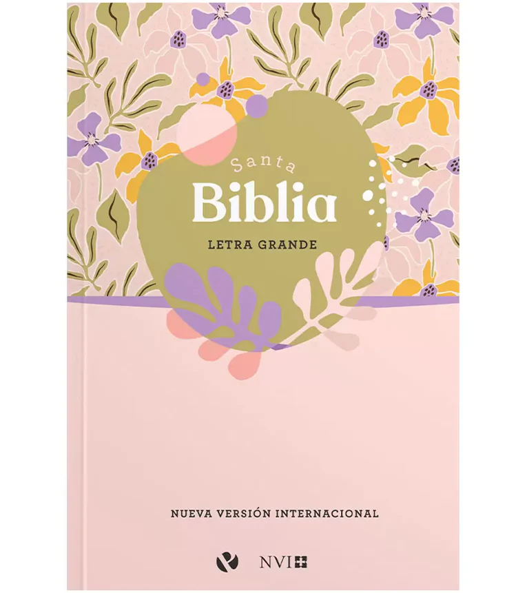 Santa Biblia NVI Letra Grande - Tapa Rustica Lila