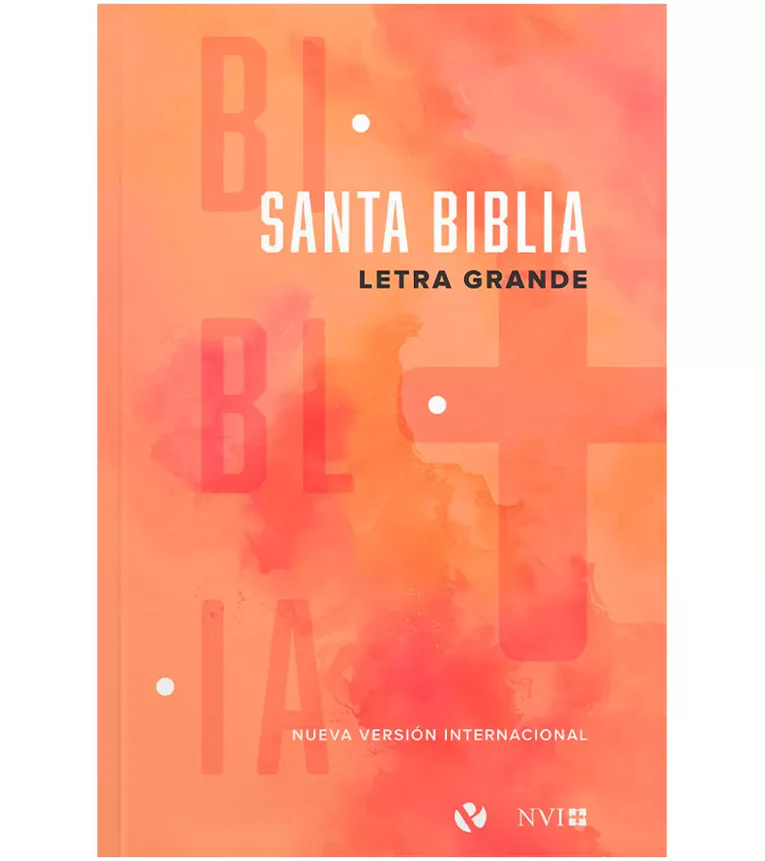 Santa Biblia NVI Letra Grande - Tapa Rustica Roja