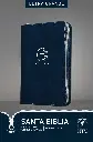 Santa Biblia NTV, Edición zíper con referencias, letra grande, Azul