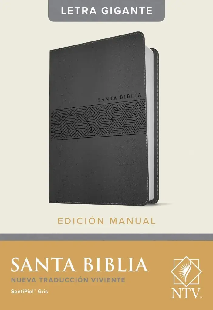 Santa Biblia NTV, Edición manual, letra gigante, Gris
