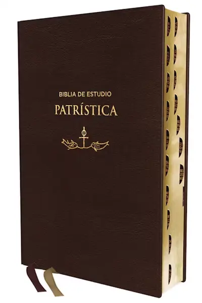 Biblia de Estudio Patrística (Leathersoft Marrón / Con índice)