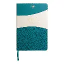 Biblia Reina Valera 1960 tamaño manual letra grande 12 puntos- Imitación Piel turquesa/blanco. Colección bitono