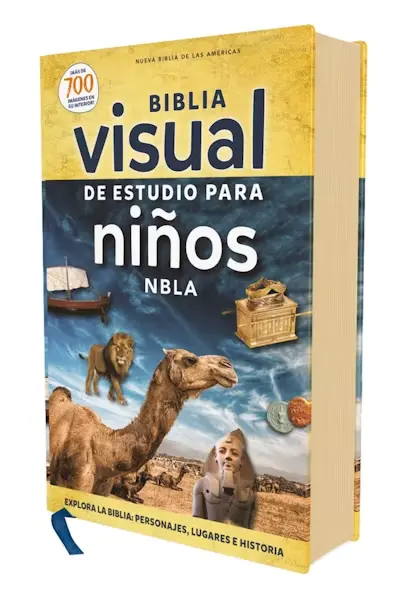 NBLA, Biblia visual de estudio para niños: Explora la Biblia: personajes, lugares e historia, Pasta Dura