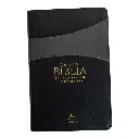 Biblia Reina Valera 1960 tamaño manual letra grande 12 puntos- Imitación Piel negro/gris. Colección bitono
