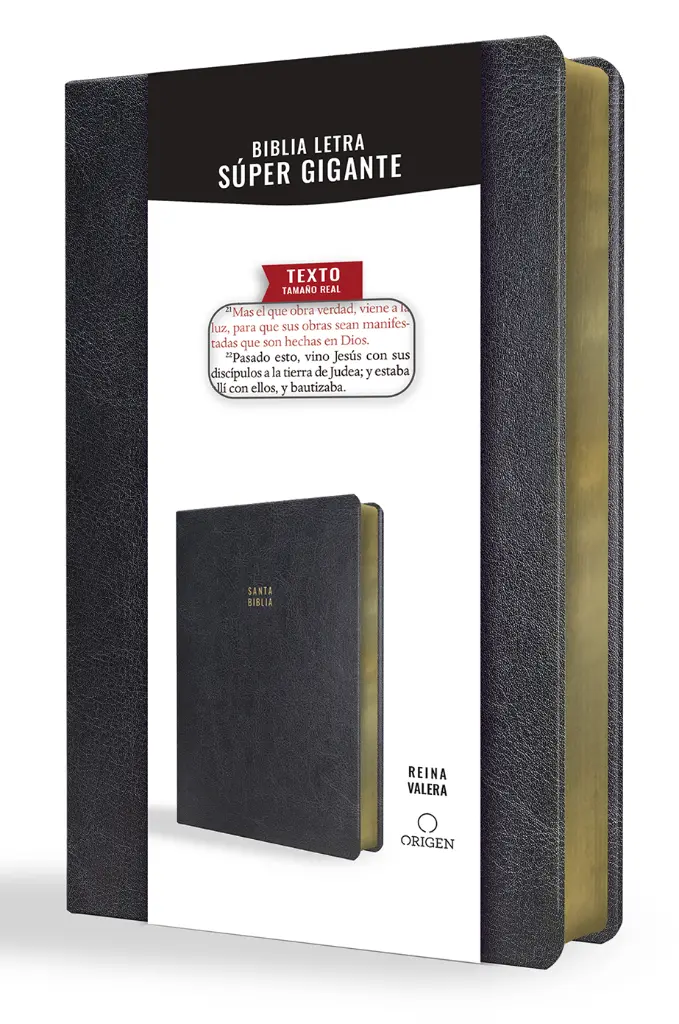 Biblia Reina Valera 1909 letra súper gigante, símil piel negro