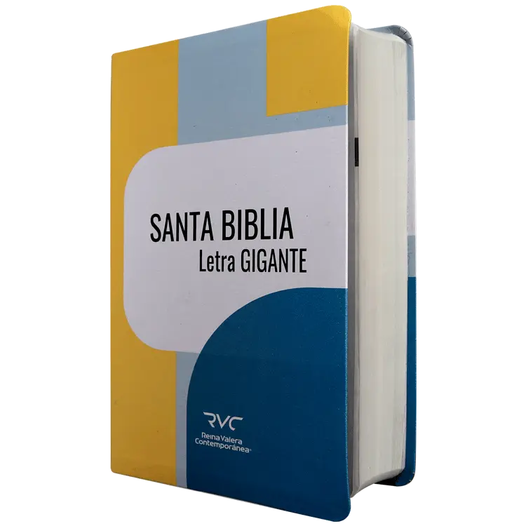 Biblia Reina Valera Contemporánea Mediana Letra Gigante Imitación Piel Azul [RVC.66cLGiPJR]