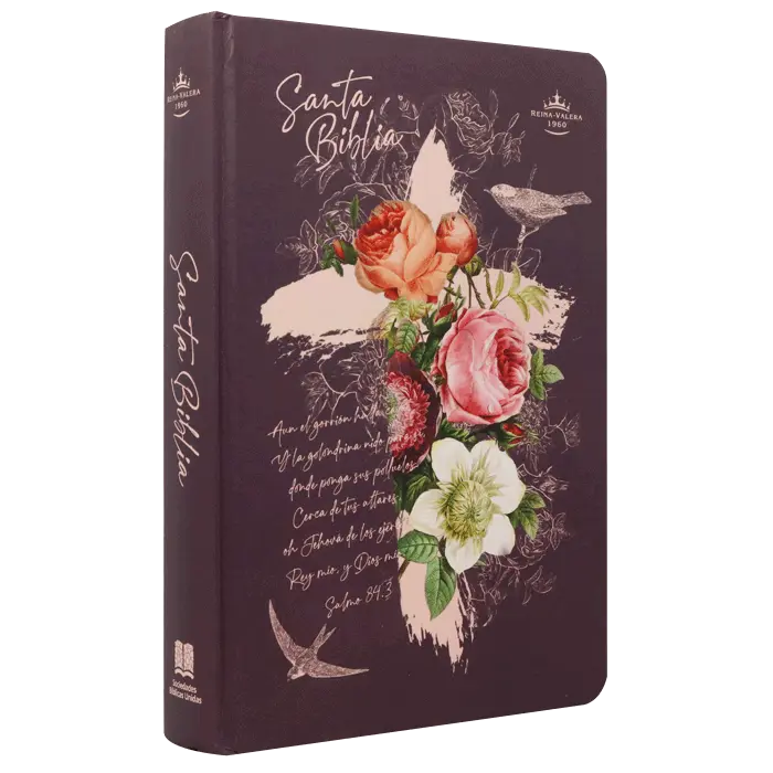 Biblia Reina Valera 1960 Mediana Letra Gigante Tapa Dura Rosas [RVR063cLGPJR]