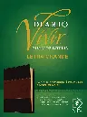 Biblia de estudio del diario vivir NTV, letra grande (SentiPiel, Café/Café claro, Índice, Letra Roja)