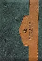 Biblia de Bolsillo con Cierre Reina Valera 1960 Imitación Piel Verde/Café con Índice