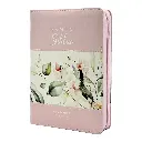 Biblia Reina Valera 1960 tamaño portátil Letra Grande 11 puntos Imitación Piel Boho rosa. Con cierre e índice. Canto pintado. Colección Maravillas.