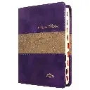 Biblia Reina Valera 1909 Mediana Letra Mediana Imitación Piel Morado Duotono [VR055TI]