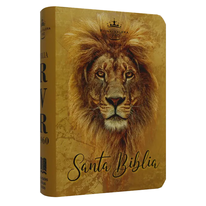 Biblia Reina Valera 1960 Mini Bolsillo Letra Chica Tapa Semiflexible León Amarillo Tapa 4 [RVR.11ePJR-GPR:4]