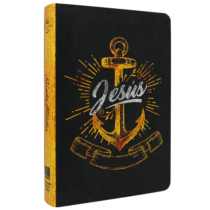 Biblia Reina Valera 1960 Mediana Letra Grande Tapa Semiflexible Negra Ancla [RVR.61cLGPJR]