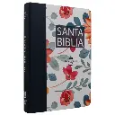 Biblia Reina Valera 1960 Mediana Letra Grande Tapa Semiflexible Flores [RVR.61cLGPJR]