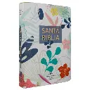 Biblia Reina Valera 1960 Mediana Letra Grande Tapa Semiflexible Blanca Flores [RVR.61cLGPJR]