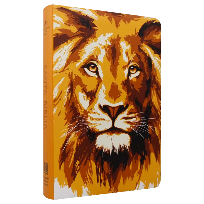 Biblia Reina Valera 1960 Mediana Letra Grande Tapa Semiflexible León Dorado [RVR061cLGPJR]