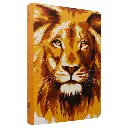 Biblia Reina Valera 1960 Mediana Letra Grande Tapa Semiflexible León Dorado [RVR061cLGPJR]