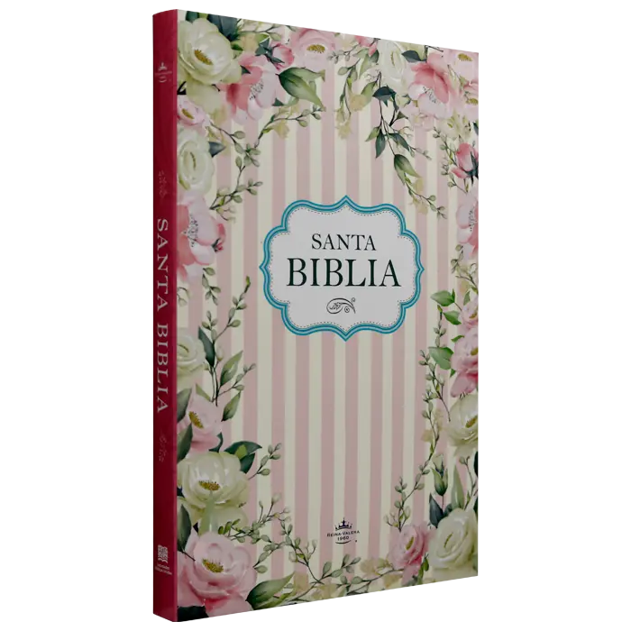 Biblia Misionera Reina Valera 1960 Mediana Letra Mediana Rústica Flores y Rayas [RVR.60ue]