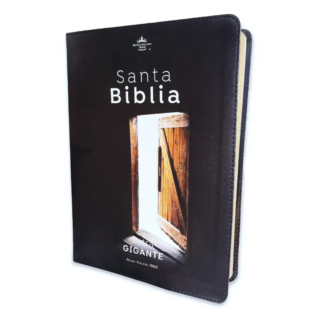 Biblia Letra Gigante 15 puntos RV1960 imitación piel puerta abierta