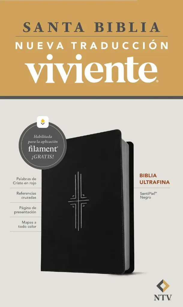 Biblia ultrafina NTV, con Filament, Ultrafina, Negro